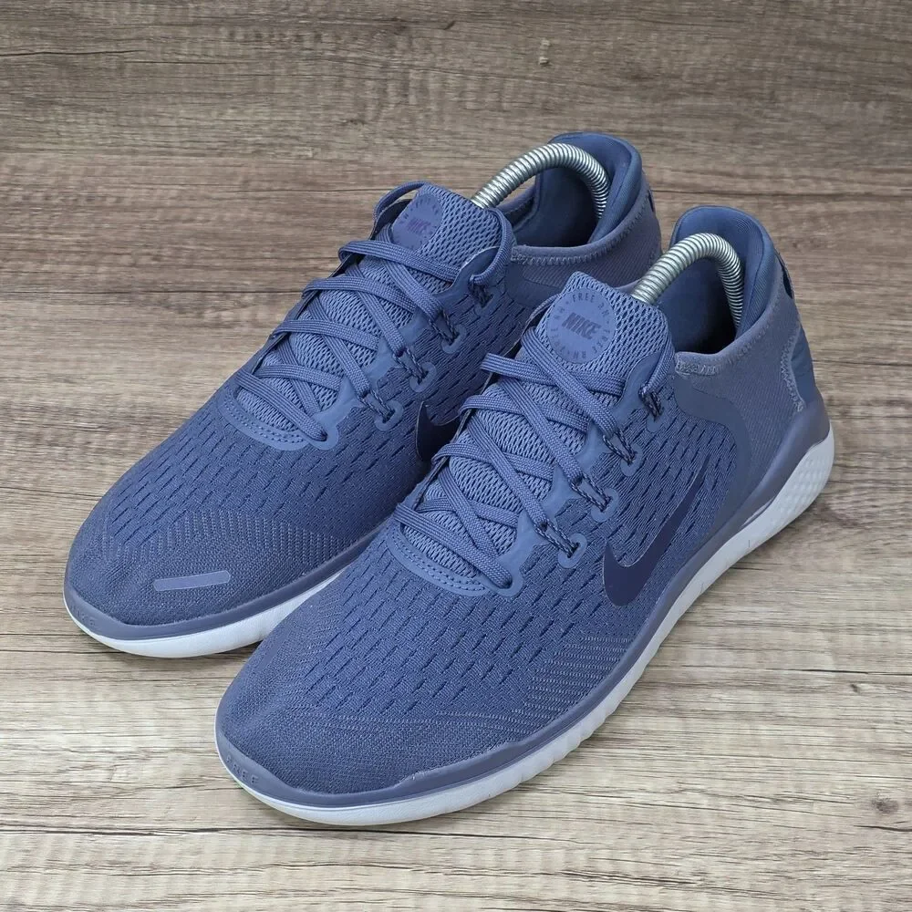 Nike Free RN 2018 Women's Size 10 Blue Lightweight Running Shoes 942837-401